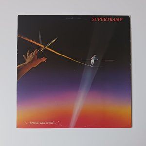 Vintage Supertramp Famous Last Words vinyl record, 1982 first pressing, original